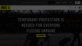 What Amnesty.org website looked like in 2022 (2 years ago)