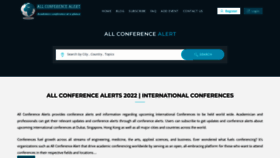 What Allconferencealert.net website looked like in 2022 (2 years ago)