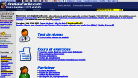 What Anglaisfacile.com website looked like in 2022 (2 years ago)
