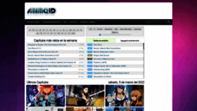 What Animeid.tv website looked like in 2022 (2 years ago)