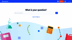 What Answers.com website looked like in 2022 (3 years ago)