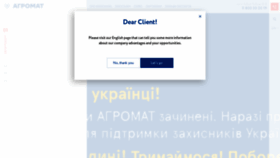 What Agromat.ua website looked like in 2022 (2 years ago)