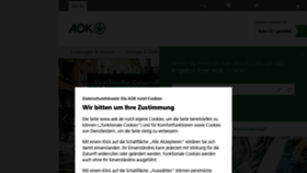 What Aok.de website looked like in 2022 (2 years ago)