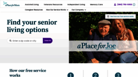 What Aplaceformom.com website looked like in 2022 (3 years ago)