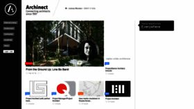 What Archinect.com website looked like in 2022 (2 years ago)