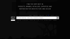 What Architonic.com website looked like in 2022 (2 years ago)