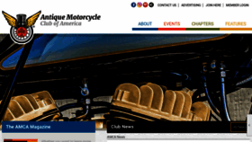 What Antiquemotorcycle.org website looked like in 2022 (3 years ago)