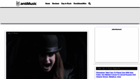 What Antimusic.com website looked like in 2022 (2 years ago)