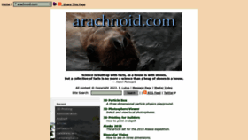 What Arachnoid.com website looked like in 2022 (2 years ago)
