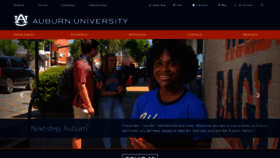 What Auburn.edu website looked like in 2022 (2 years ago)