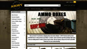 What Armysurpluswarehouse.com website looked like in 2022 (2 years ago)