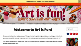 What Art-is-fun.com website looked like in 2022 (2 years ago)