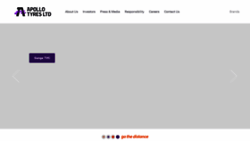 What Apollotyres.com website looked like in 2022 (2 years ago)