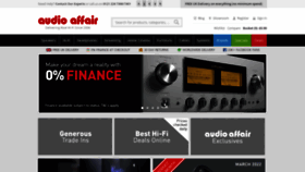 What Audioaffair.co.uk website looked like in 2022 (2 years ago)