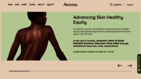 What Aveeno.com website looked like in 2022 (2 years ago)
