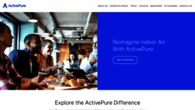 What Activepure.com website looked like in 2022 (2 years ago)