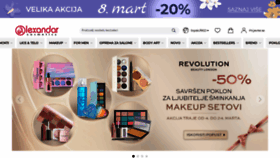 What Alexandar-cosmetics.com website looked like in 2022 (2 years ago)