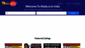 What Allads.co.in website looked like in 2022 (2 years ago)