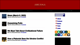 What Amerika.org website looked like in 2022 (2 years ago)