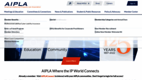 What Aipla.org website looked like in 2022 (2 years ago)