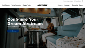 What Airstream.com website looked like in 2022 (2 years ago)