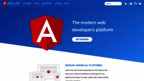 What Angular.io website looked like in 2022 (2 years ago)