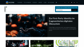 What Adzine.de website looked like in 2022 (2 years ago)