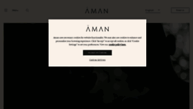 What Aman.com website looked like in 2022 (2 years ago)