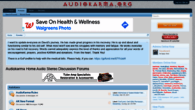 What Audiokarma.org website looked like in 2022 (2 years ago)