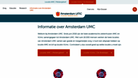 What Amsterdamumc.nl website looked like in 2022 (2 years ago)