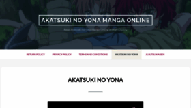 What Akatsuki-no-yona.com website looked like in 2022 (2 years ago)