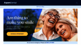 What Aspendental.com website looked like in 2022 (2 years ago)