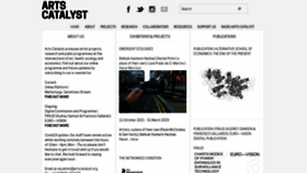 What Artscatalyst.org website looked like in 2022 (2 years ago)