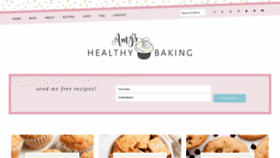 What Amyshealthybaking.com website looked like in 2022 (2 years ago)
