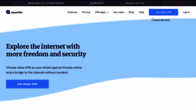 What Atlasvpn.com website looked like in 2022 (2 years ago)