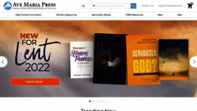 What Avemariapress.com website looked like in 2022 (2 years ago)