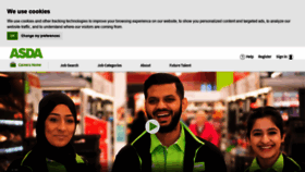 What Asda.jobs website looked like in 2022 (2 years ago)