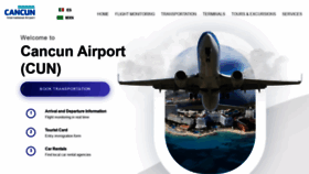 What Airportcancun.com website looked like in 2022 (2 years ago)