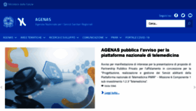What Agenas.gov.it website looked like in 2022 (2 years ago)