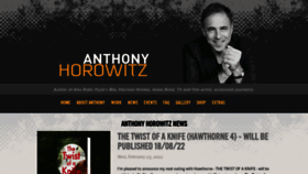 What Anthonyhorowitz.com website looked like in 2022 (2 years ago)
