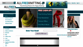 What Allfreeknitting.com website looked like in 2022 (2 years ago)