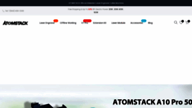 What Atom-stack.com website looked like in 2022 (2 years ago)