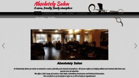 What Absolutelysalon.com website looked like in 2022 (2 years ago)