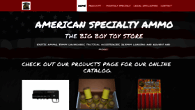 What Americanspecialtyammo.com website looked like in 2022 (2 years ago)