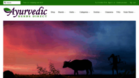 What Ayurvedicherbsdirect.com website looked like in 2022 (2 years ago)