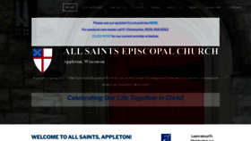 What Allsaintsappleton.org website looked like in 2022 (3 years ago)