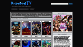 What Animeland.tv website looked like in 2022 (2 years ago)