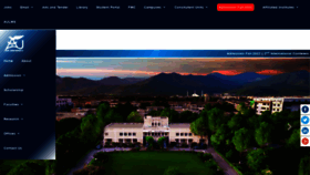 What Au.edu.pk website looked like in 2022 (2 years ago)
