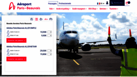 What Aeroportparisbeauvais.com website looked like in 2022 (2 years ago)