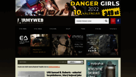 What Armyweb.cz website looked like in 2022 (2 years ago)